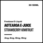 Aotearoa E-Juice - Strawberry Kiwifruit (Freebase E-Liquid) - 120ml / 12mg/mL Nicotine Content