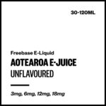 Aotearoa E-Juice - Unflavoured (Freebase E-Liquid) - 120ml / 3mg/mL Nicotine Content