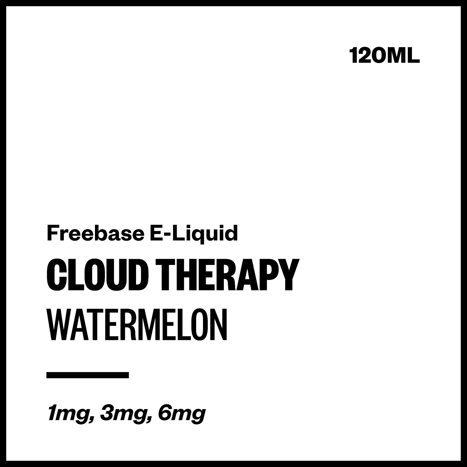 ct-watermelon-freebase-with-nicotine.jpg Cloud Therapy - Watermelon (Freebase E-Liquid 120ml) - Image 1