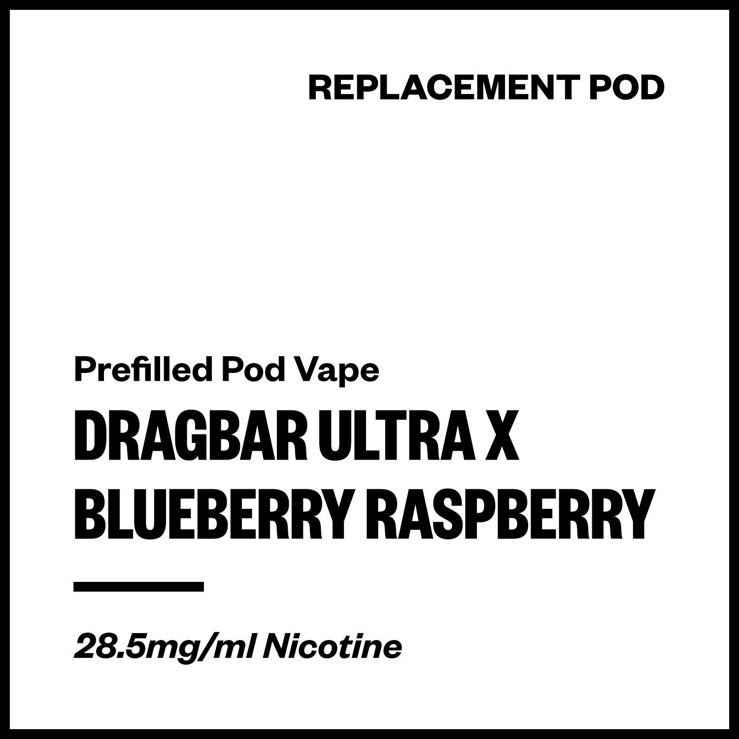 dragbar-ultra-x-pod-blueberry-raspberry.jpg Dragbar Ultra X - Blueberry Raspberry (Replacement Pod) - Image 1