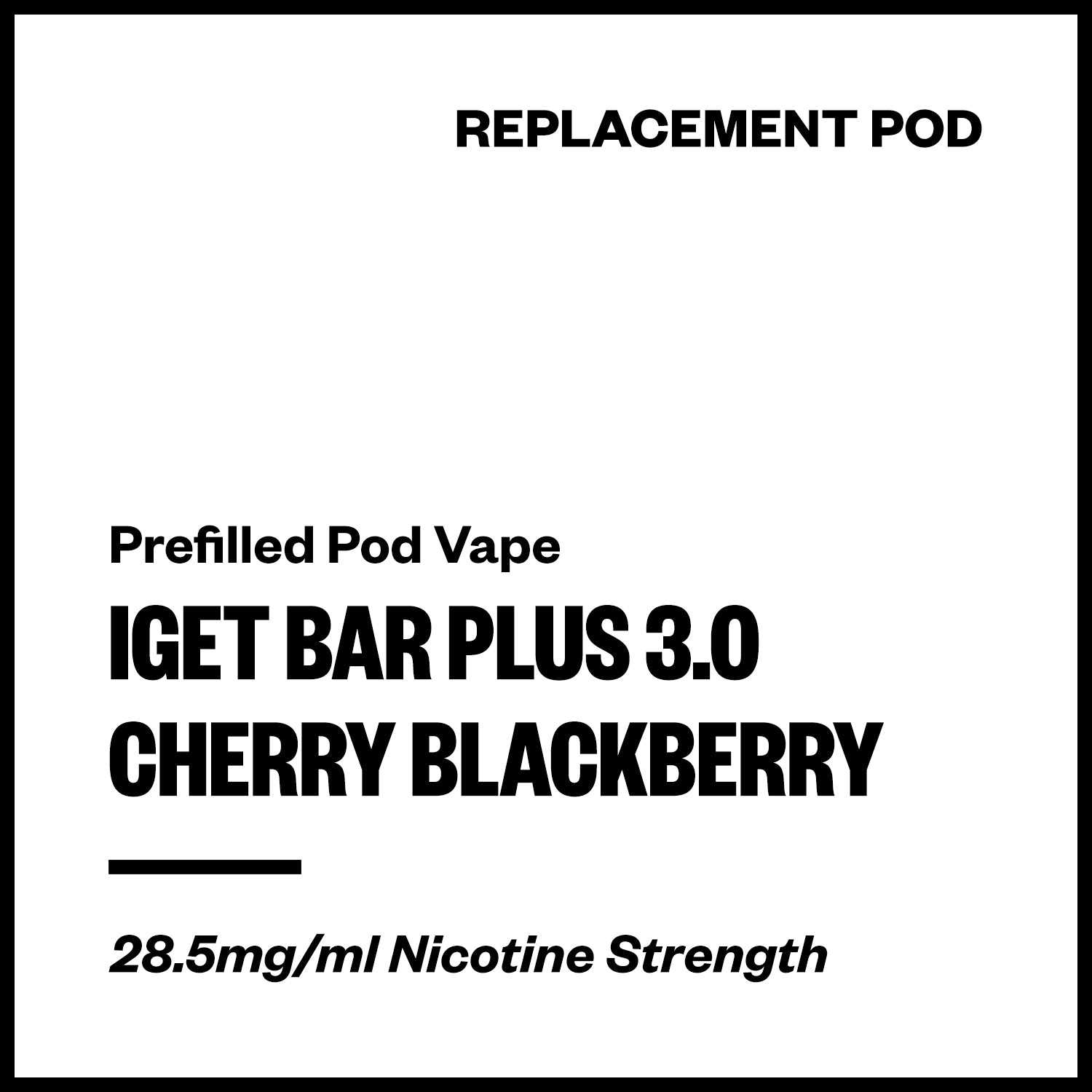iget-bar-plus-3-pod-cherry-blackberry.jpg IGET Bar Plus 3.0 - Cherry Blackberry (Replacement Pod) - Image 1