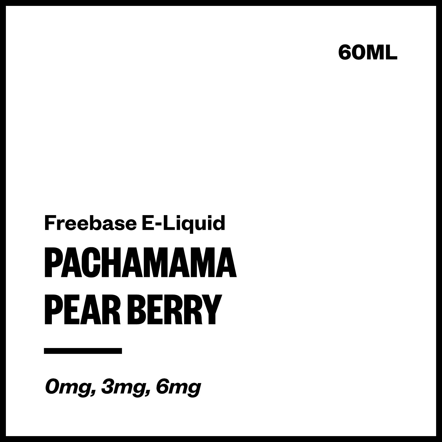pachamama-freebase-pear-berry.jpg Pachamama - Pear Berry (Freebase E-Liquid 60ml) - Image 1