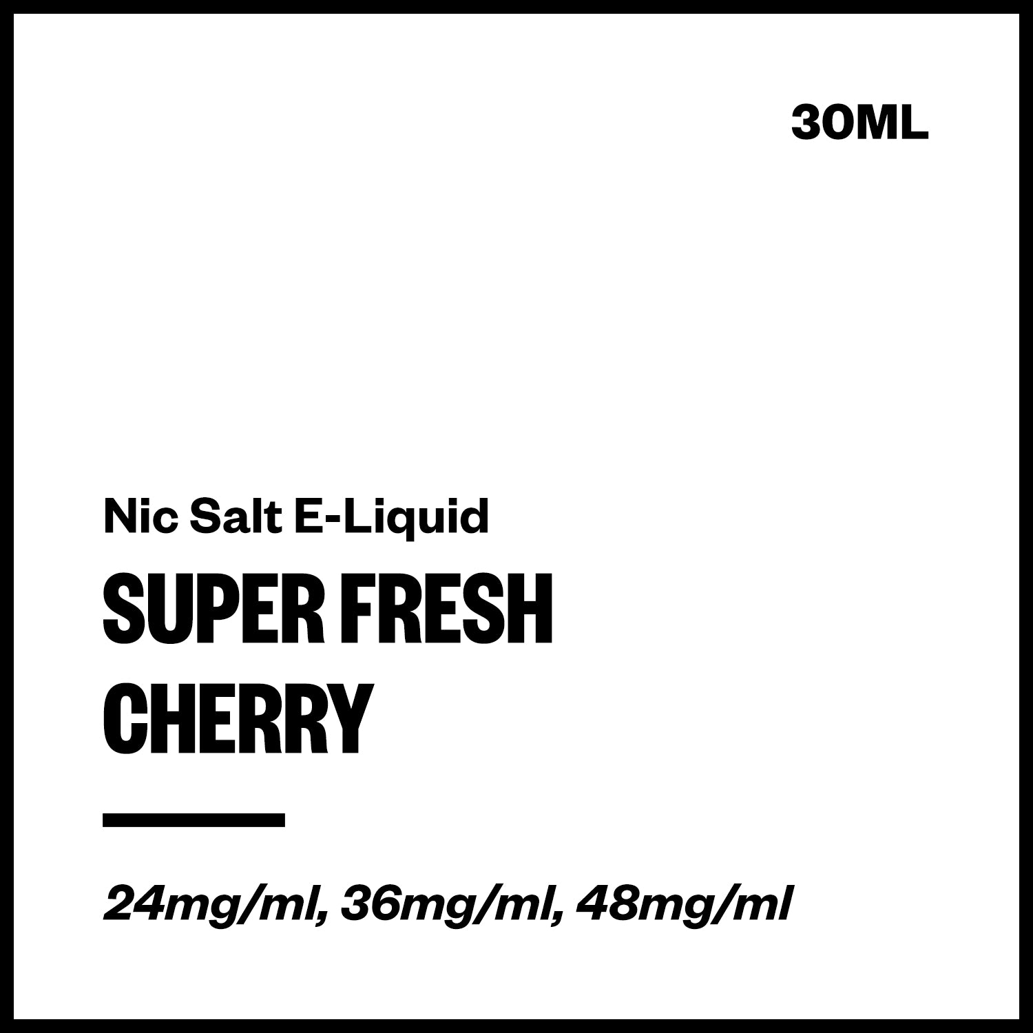 super-fresh-salts-cherry.jpg Super Fresh - Cherry (Nic Salt E-Liquid 30ml) - Image 1
