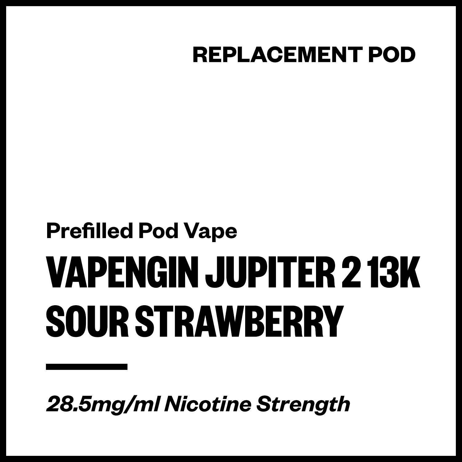 vapengin-jupiter-2-13k-pod-sour-strawberry.jpg Vapengin Jupiter 2 - Sour Strawberry (13,000 Puffs Replacement Pod) - Image 1